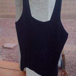 Cashmere INC black beaded strapless top